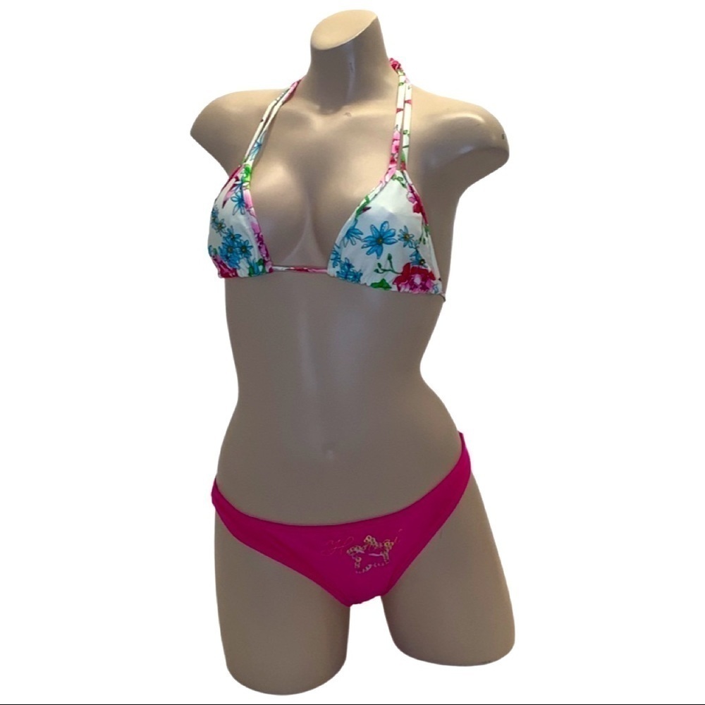 Recco Size Small Brazilian Floral and Pink Bikini Set. New With Tags